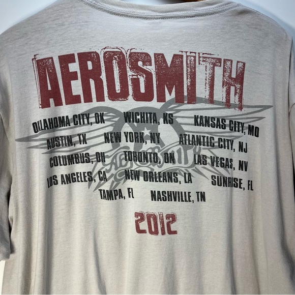 2012 Aerosmith Global Warming Concert Tour T-Shirt Size XL Rock Music - Picture 5 of 7